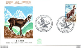 FDC France Isard Parc National Des Pyrenees Tarbes 19071 - 1970-1979