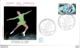 FDC France  Championnats Du Monde De Patinage Sur Glace Lyon 19071 - 1970-1979