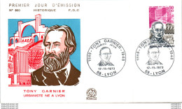 FDC France  Tony Garnier Urbaniste De Lyon 19073 Architecture - 1970-1979