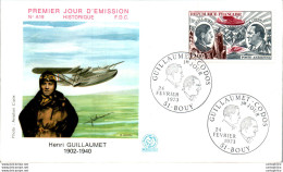 FDC France  Henri Guillaumet Bouy 19073 Aviation Hydravion - 1970-1979