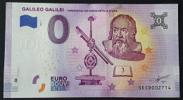 BILLETE 0 Euro Souvenir 0 € ITALIA: SECD 2020-1 GALILEO GALILEI - Andere & Zonder Classificatie