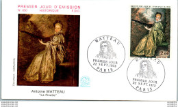 FDC France Antoine Watteau La Finette Paris 19073 - 1970-1979