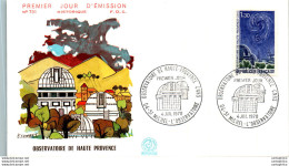 '"''FDC France Observatoire De Haute Provence St Michel L''''Observatoire 1970 Astronomie''"' - 1970-1979
