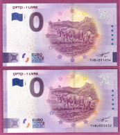 0-Euro TUBJ 2022-1 CIFTCI - 1 LIVRE  Set NORMAL+ANNIVERSARY - Essais Privés / Non-officiels