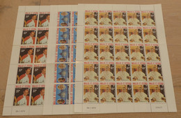 WALLIS ET FUTUNA - 1979 - Feuilles Complètes Des PA N°YT. 86 à 88 - Papes / Popes - Neuf Luxe ** / MNH / Postfrisch - Ungebraucht