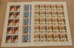 WALLIS ET FUTUNA - 1979 - Feuilles Complètes Des PA N°YT. 86 à 88 - Papes / Popes - Neuf Luxe ** / MNH / Postfrisch - Unused Stamps