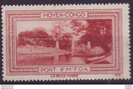 '"''Vignette ** Moyen Congo Pont S M''''Foa''"' - Unused Stamps