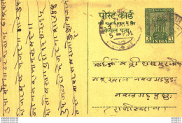 India Postal Stationery Ashoka 5ps - Postales