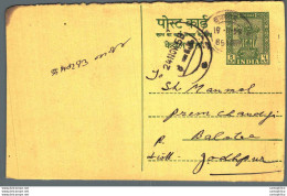India Postal Stationery Ashoka 5ps Tekaram Hargulal Dan Kaur - Cartes Postales