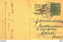 India Postal Stationery Ashoka 5ps - Cartes Postales