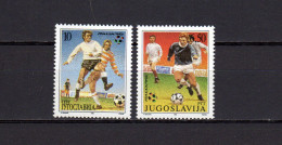 Yugoslavia 1990 Football Soccer World Cup Set Of 2 MNH - 1990 – Italy