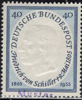 GERMANY(1955) Friedrich Von Schiller. MUSTER (specimen) Overprint. Scott No 727. - Sonstige & Ohne Zuordnung