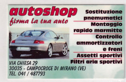 Calendarietto - Autoshop - Campocroce Di Mirano - Anno 1998 - Tamaño Pequeño : 1991-00