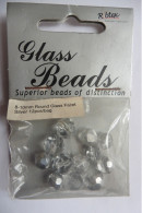 Sachet 12 Perles Rondes Cristal Gris Argent Blanc Transparent Cristaux Irisés Reflets Aurore Boréale - Création Bijoux - Autres & Non Classés