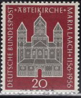 GERMANY(1956) Maria Laach Abbey. MUSTER (specimen) Overprint. Scott No 747. - Autres & Non Classés