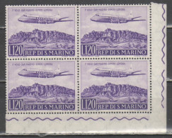 San Marino 1959 - Volo Rimini-Londra P.a. Quartina **          (g9653) - Luchtpost