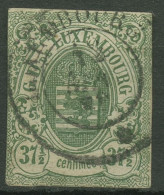 Luxemburg 1859 Staatswappen10 Gestempelt - 1859-1880 Wapenschild