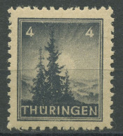 SBZ Thüringen 1945 Freimarke Vollgummierung 93 AX P1 Postfrisch - Altri & Non Classificati