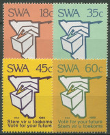 Südwestafrika 1989 Wahlen Vom 1. November Wahlurne Stimmzettel 645/48 Postfrisch - South West Africa (1923-1990)
