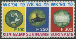 Surinam 1994 Fußball-WM USA 1478/80 Postfrisch - Surinam