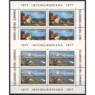 Rumänien 1977 INTEREUROPA Karpaten Schwarz.Meer Block 141/42 Postfrisch (C92047) - Blocs-feuillets