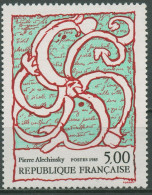 Frankreich 1985 Zeitgenössische Kunst Gemälde Pierre Alechinsky 2519 Postfrisch - Unused Stamps