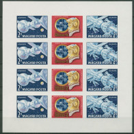 Ungarn 1969 Raumkapseln Sojus 4 Und 5 Kleinbogen 2492/93 B K Postfrisch (C18779) - Blocs-feuillets