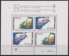 Portugal 1978 Schutz Der Menschenrechte Block 24 Postfrisch (C91020) - Blocks & Kleinbögen