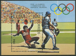 Kuba 1984 Sportförderung Baseball Block 84 Postfrisch (C94077) - Blocks & Sheetlets