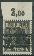 Bizone 1948 II. Kontrollr. Bandaufdruck Plattendruck 36 I A P OR Ndgz Postfrisch - Sonstige & Ohne Zuordnung