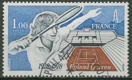 Frankreich 1978 Tennis Roland Garros 2102 Gestempelt - Gebraucht