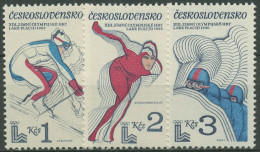 Tschechoslowakei 1980 Olympia Winterspiele Lake Placid 2544/46 Postfrisch - Nuevos