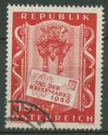 Österreich 1956 Tag Der Briefmarke Blumen Briefumschlag 1029 Gestempelt - Usati