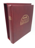 LINDNER Ringbinder/Kassette (40 J. Bundesrepublik) Rot Gebraucht (Z1911) - Binders Only