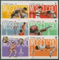 Kuba 1979 Olympia Sommerspiele Moskau 2413/18 Postfrisch - Ungebraucht