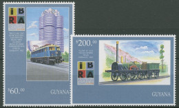 Guyana 1999 IBRA Nürnberg Lokomotiven 6579/80 Postfrisch - Guyana (1966-...)