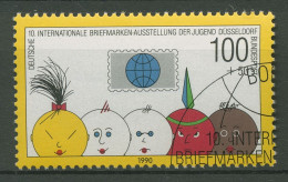 Bund 1990 Briefmarkenausstellung Der Jugend 1472 Gestempelt, Blockeinzelmarke - Usados