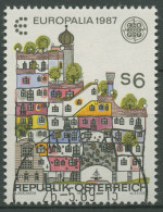 Österreich 1987 Europa CEPT Architektur Hunderwasserhaus 1876 Gestempelt - Usati