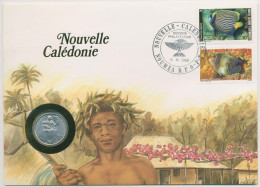 Neukaledonien 1988 Ureinwohner Numisbrief 1 Franc (N399) - Nouvelle-Calédonie