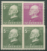 Schweden 1943 Archäologe Oscar Montelius 302/03 Postfrisch - Neufs