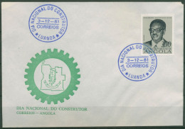 Angola 1976 Ein Jahr Unabhängigkeit Präsident Neto 614 Auf Brief (X61005) - Angola