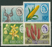 Rhodesien 1967 Landesmotive Mit Neuen Wertaufdrucken 57/60 Postfrisch - Rhodesië (1964-1980)