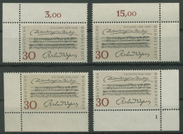 Bund 1968 Meistersinger Von Nürnberg 566 Alle 4 Ecken Postfrisch (E848) - Neufs