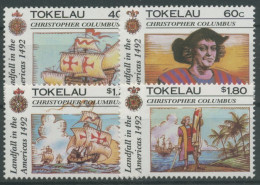 Tokelau 1992 500 J. Entdeckung Amerikas Kolumbus Segelschiffe 188/91 Postfrisch - Tokelau