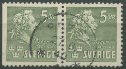 Schweden 1940 Komponist Carl Michael Bellmann 277 Dl/B Gestempelt, Bügig - Used Stamps