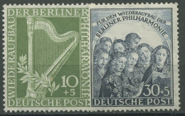 Berlin 1950 Berliner Philharmonie 72/73 Postfrisch, Kl. Fehler (R80958) - Unused Stamps