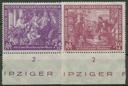 DDR 1950 Leipziger Frühjahrsmesse Mit Unterrand 248/49 UR Postfrisch - Unused Stamps