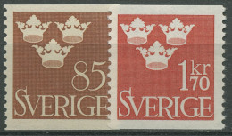 Schweden 1951 Freimarken Drei Kronen 361/62 Postfrisch - Ongebruikt