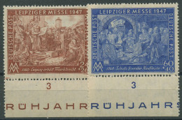 Alliierte Besetzung 1947 Leipziger Messe Mit Unterrand 941/42 II B UR Postfrisch - Ungebraucht