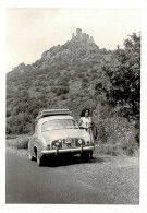 Ref 1 - Photo + Négatif : Voiture Renault Dauphine Dans Le Massif Centrale - France . - Europa